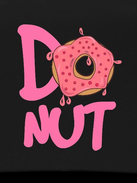 Donut Logo Pink Sparkle
