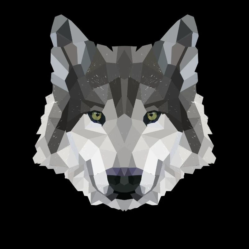 POLYGON WOLF WOLVES HUSKY PACK DOG PACK PACK
