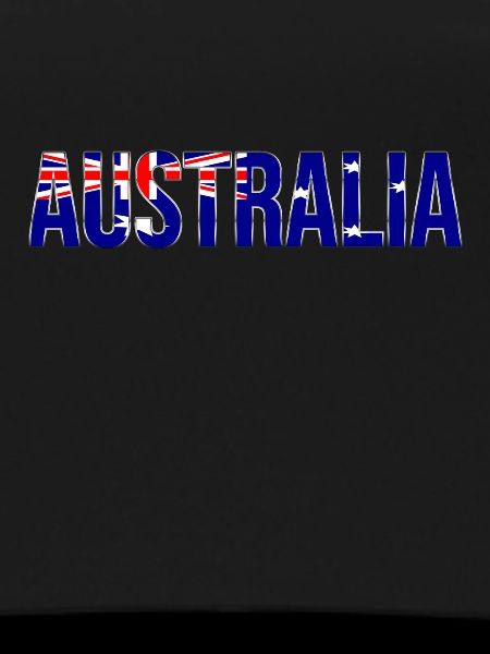 Australia Flag Font Design
