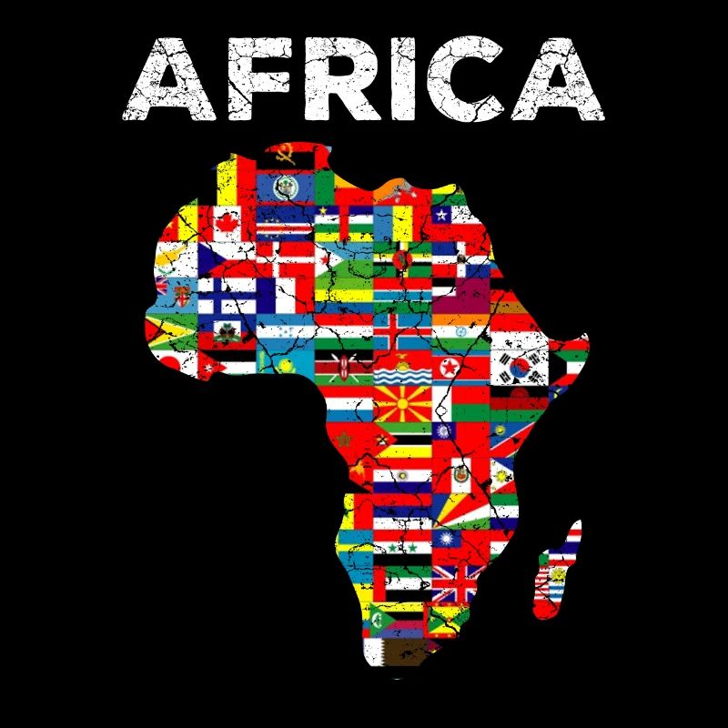 Fierté de drapeau africain de pays africain