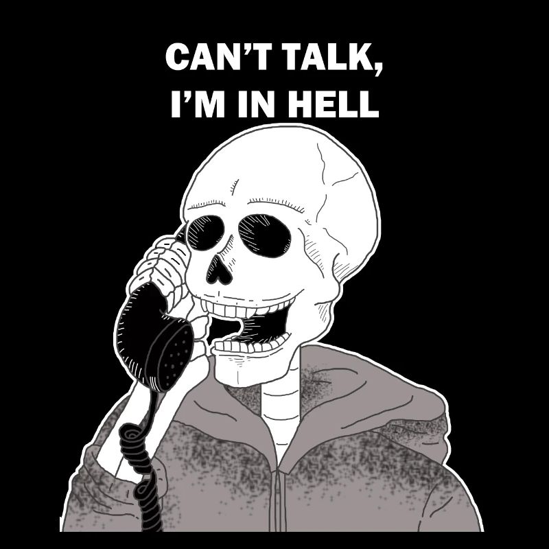 Funny saying skeleton skull gift