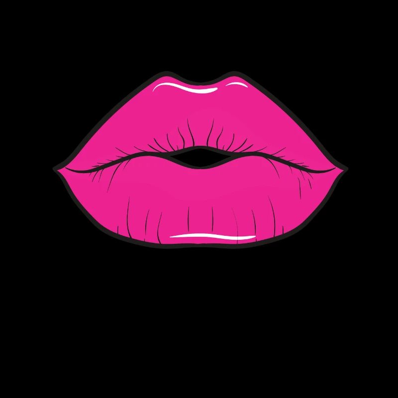 80 years Hot Pink Lips 80s theme party