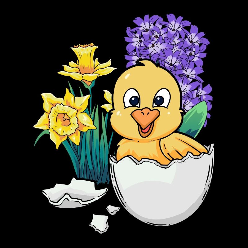 Happy Easter Chicks Easter Egg Children Baby Egg Child