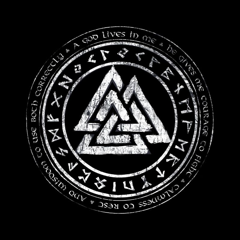 Valknut Viking Celger Ceten Germanen noeud runen
