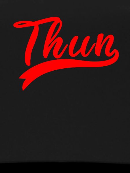 Thun Script Rot Logo
