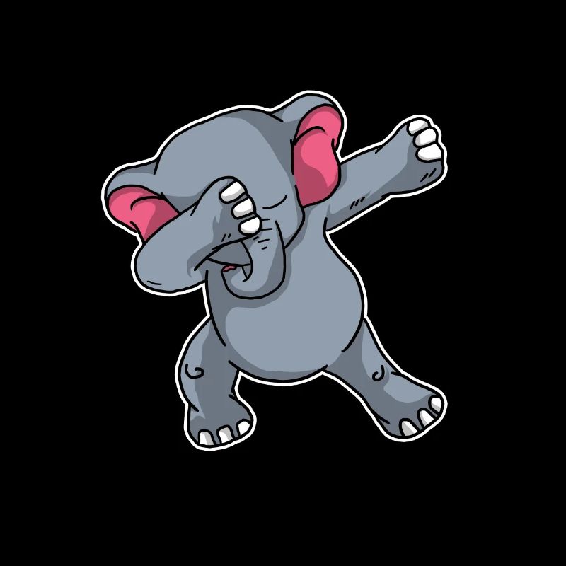 Cadeau d’éléphant de dabbing