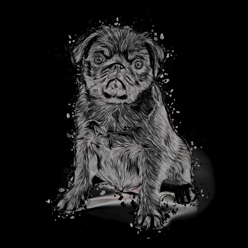 idée cadeau chiot carlin mignon chemise carlin carlin