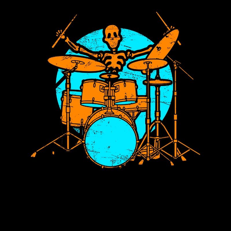 Skelet drummer drums drummers Halloween