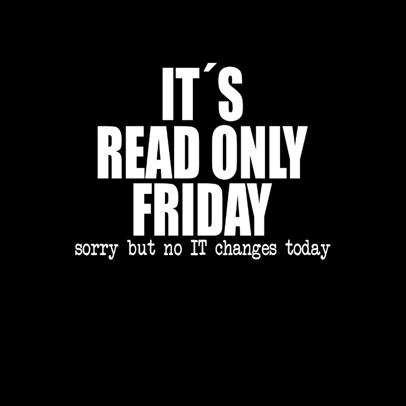funny it's read only friday gift idea