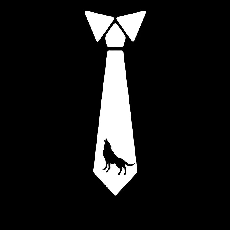 Wolf tie wolves animal dog pack gift