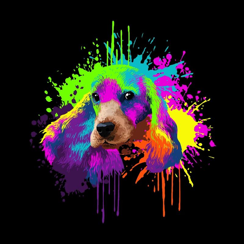 Splash Art Cocker Spaniel Dog Lover Gift Idea