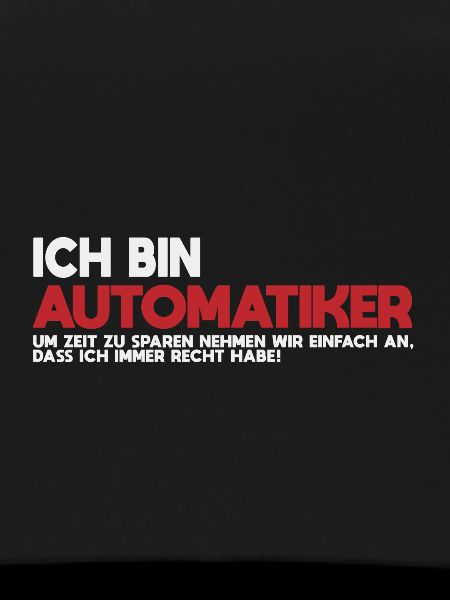 Ich bin Automatiker Tech-Statement