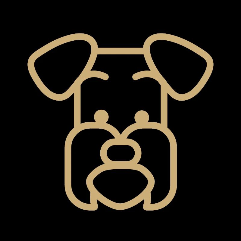 Schnauzer Hunderasse Polygon Gesicht