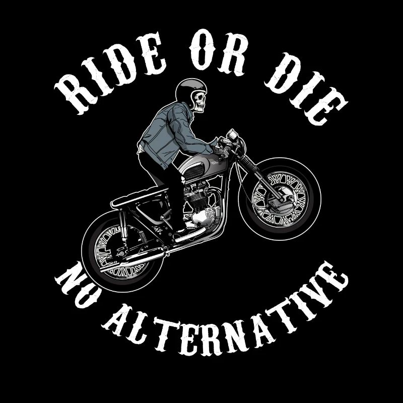 Motorcycle skeleton skull gift