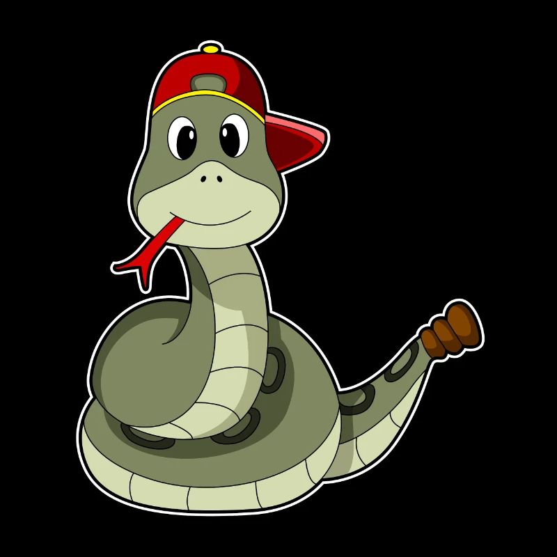 Serpent avec casquette