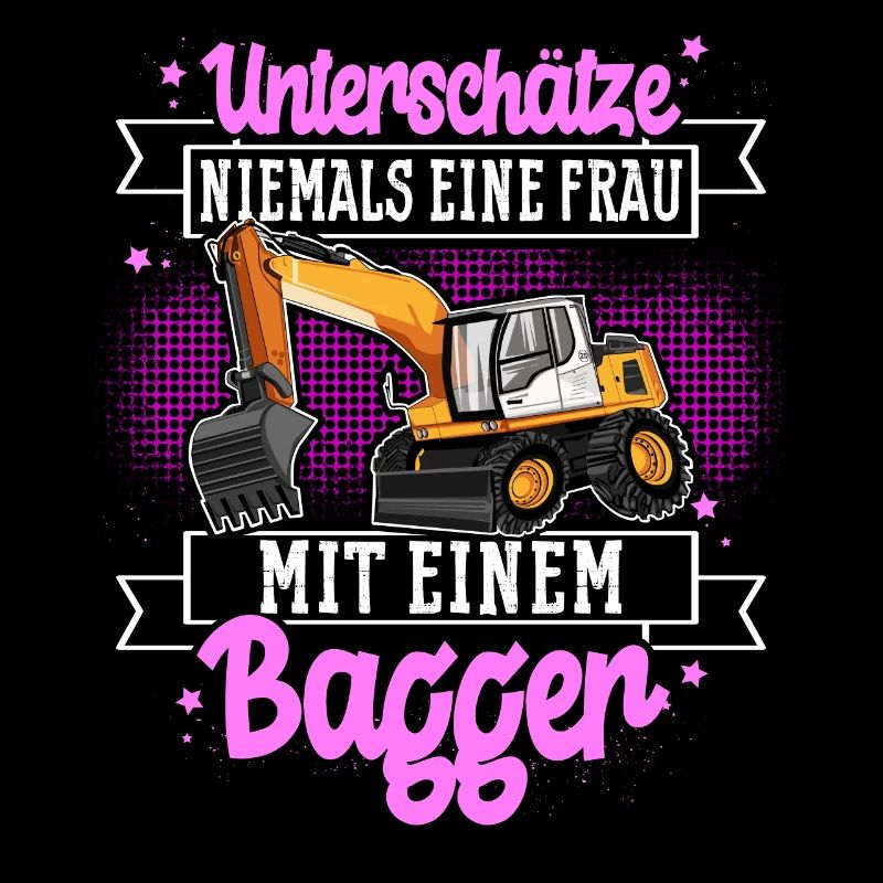 Baggerfahrerin