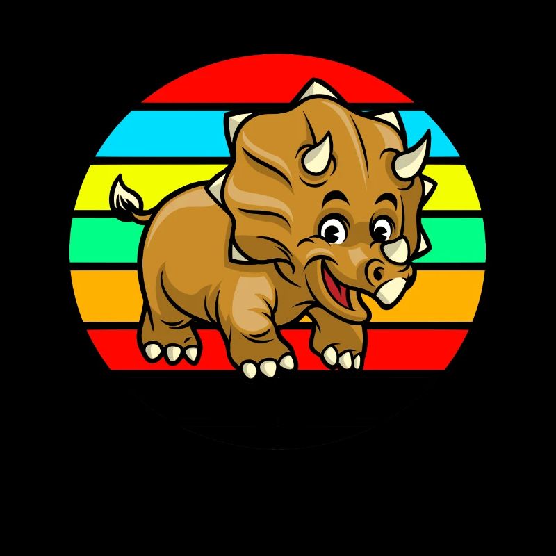 Triceratops sunset