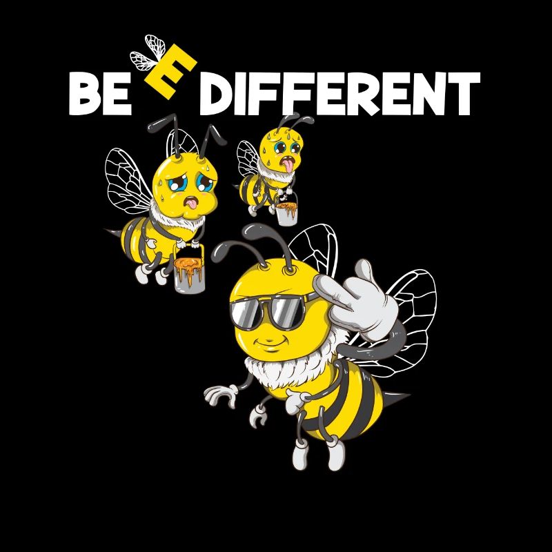 Be different Bienen Honig Bee Honigbiene Imker