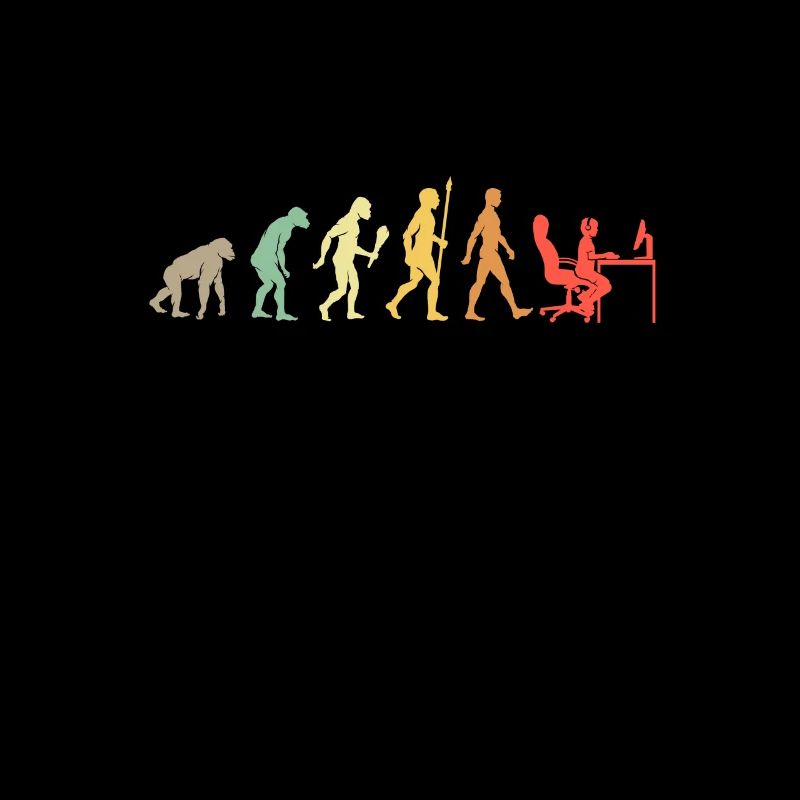 Vintage Gaming Evolution Kind Gamer Geschenkidee