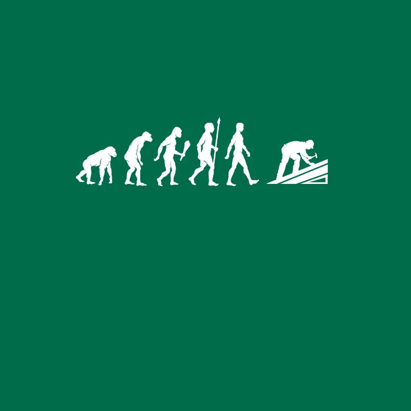 Lustige Dachdecker Evolution Dach Geschenkidee