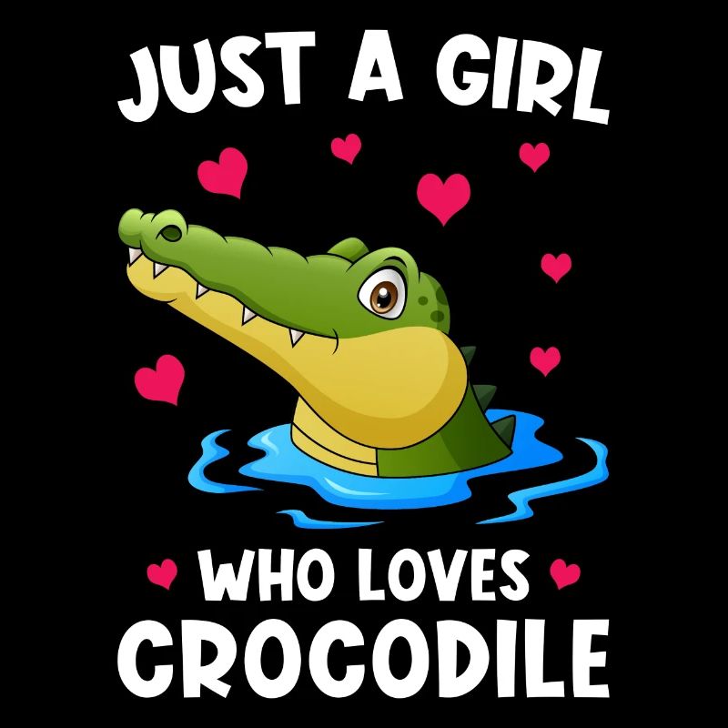 Krokodil Niedlich lustiger Spruch