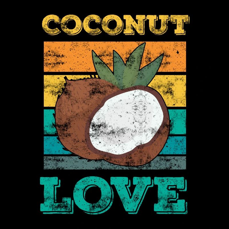 Passionné de noix de coco, fruit de la noix de coco