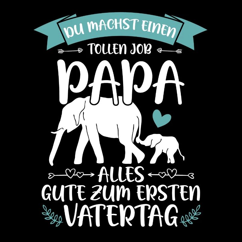 Erster Vatertag - Elefant Vatertagsgeschenk