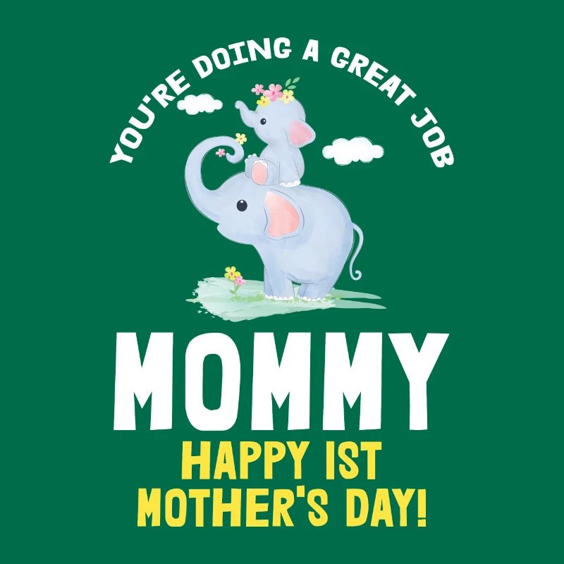 Muttertag Mutter Mummy Erster Elefant Geschenk
