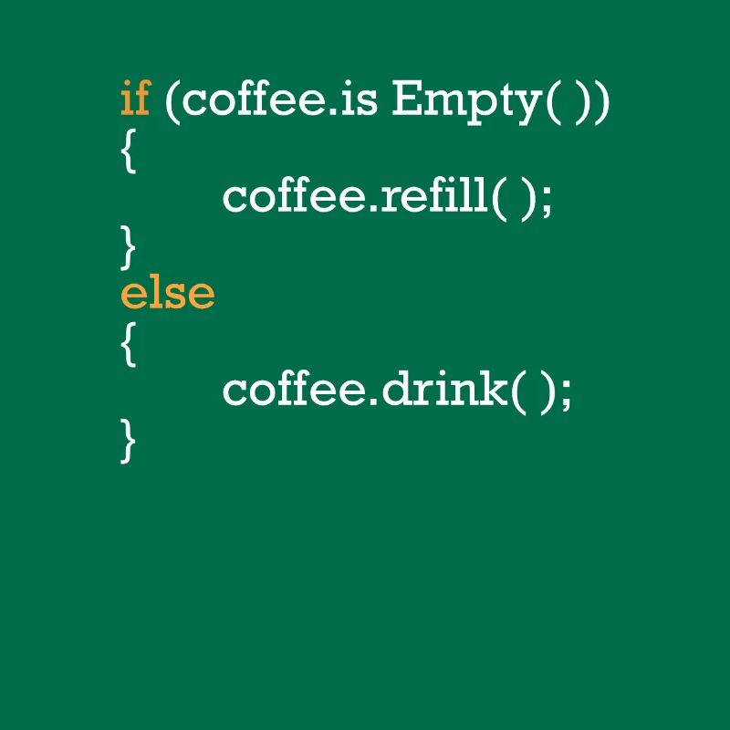 Programmierer Kaffee Witz Programmcode Scherz