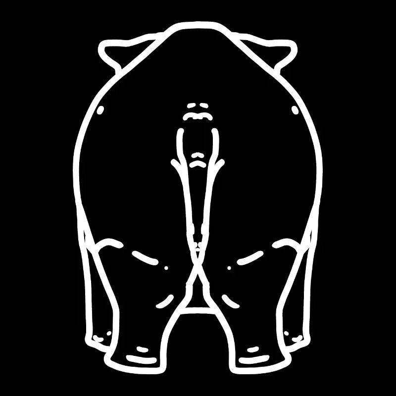 Fesses de rhinocéros