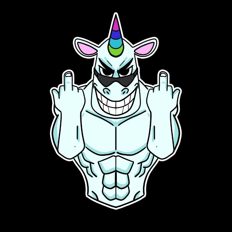 Einhorn Mittelfinger
