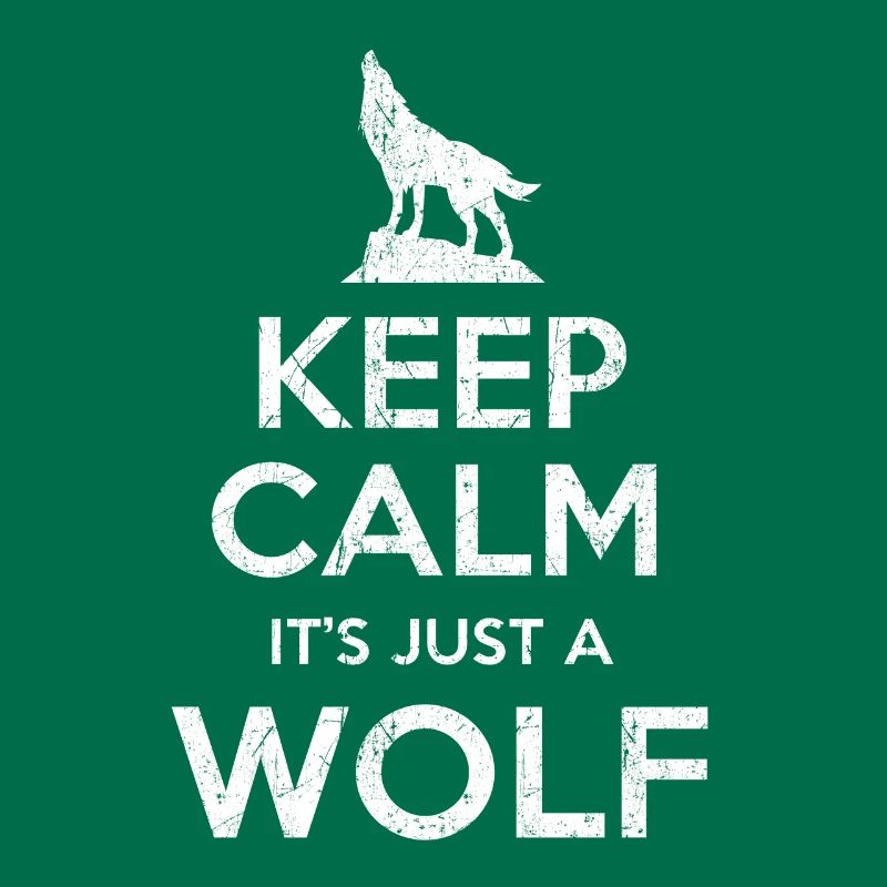 Wolf saying Keep calm Wolf