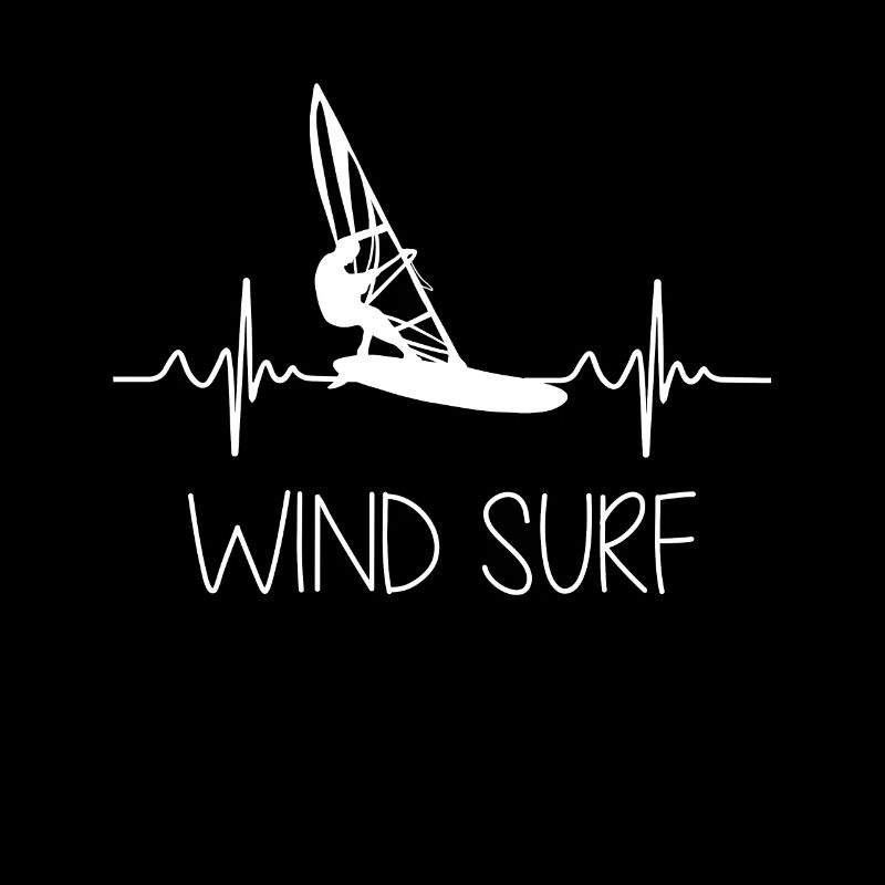 Windsurfer Geschenk Windsurf Herzschlag Surfer