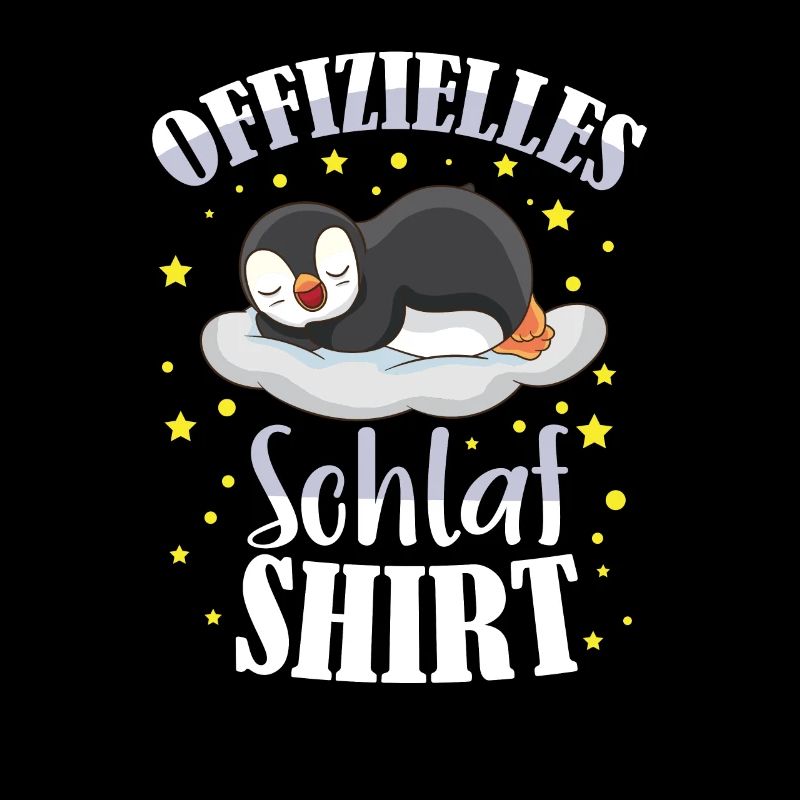 Penguin Official Sleeping Shirt Sleeping Cap Saying