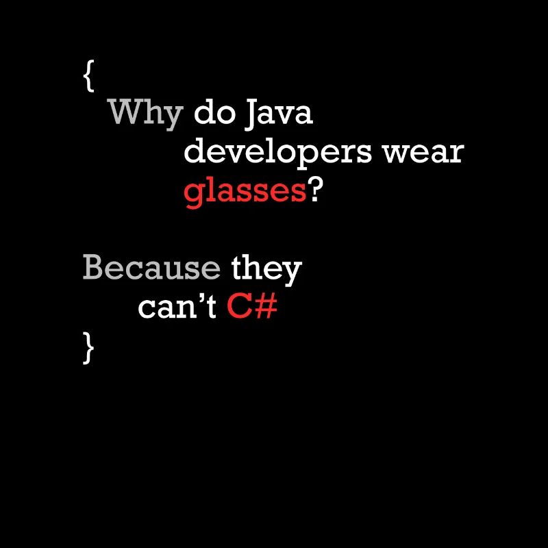 C# Programmierer Witz Code Coder C Sharp