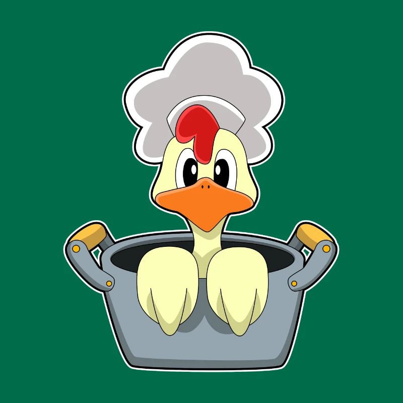 Poulet avec marmite