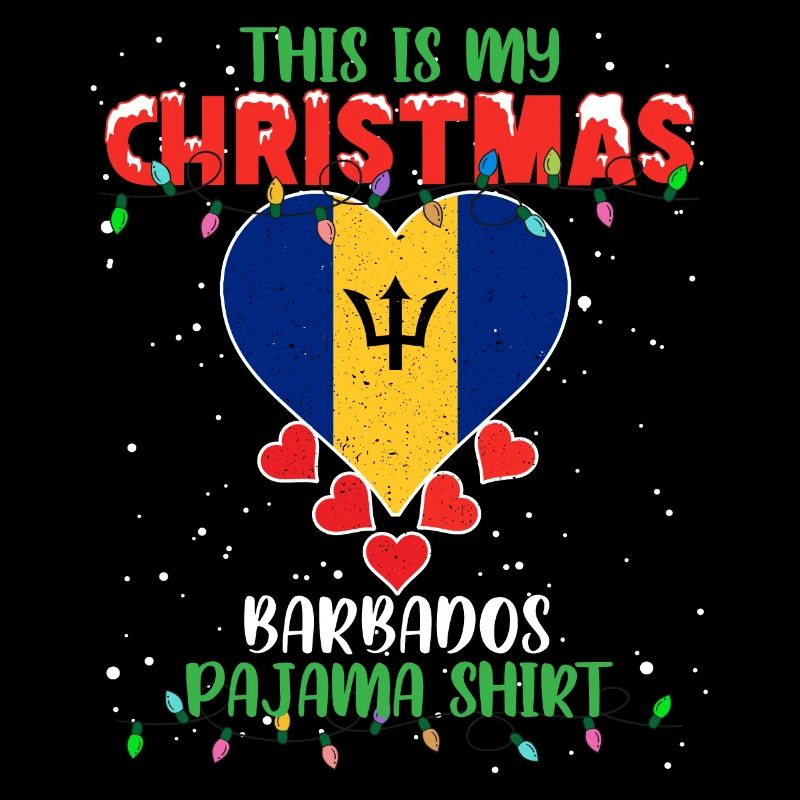 C’est mon pyjama drapeau de Noël de la Barbade