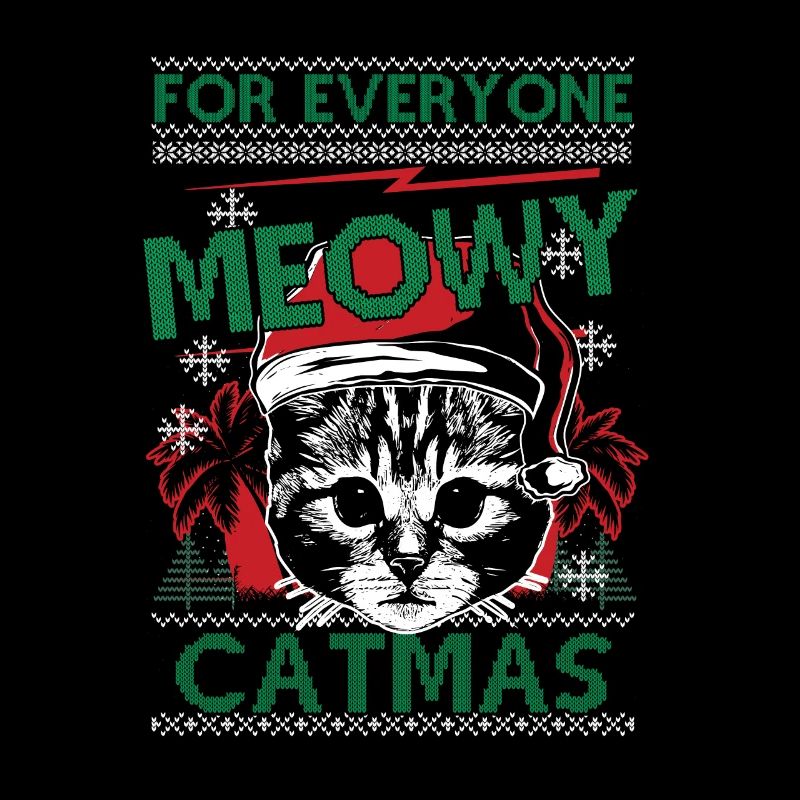 Chat Chat Chat Ugly Pull de Noël Cadeau