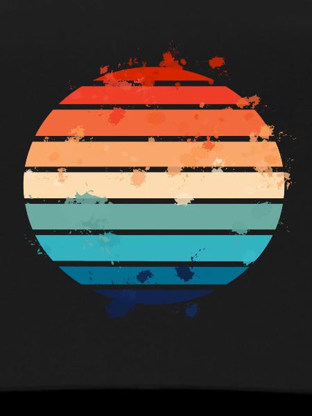 Splatter Retro Sunset