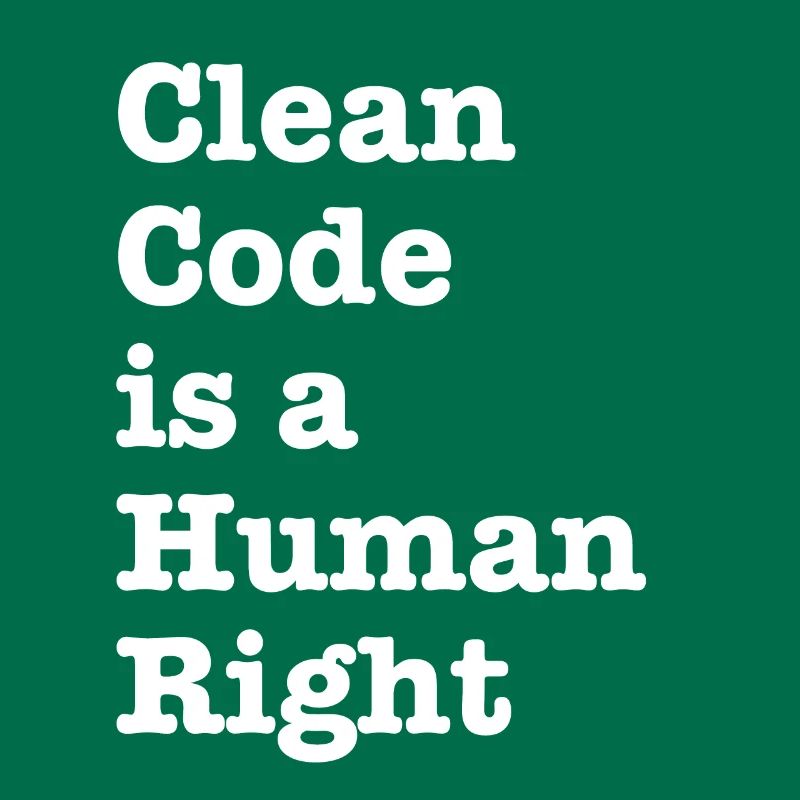 Clean Code is a Human Right - Funny Gift Programer