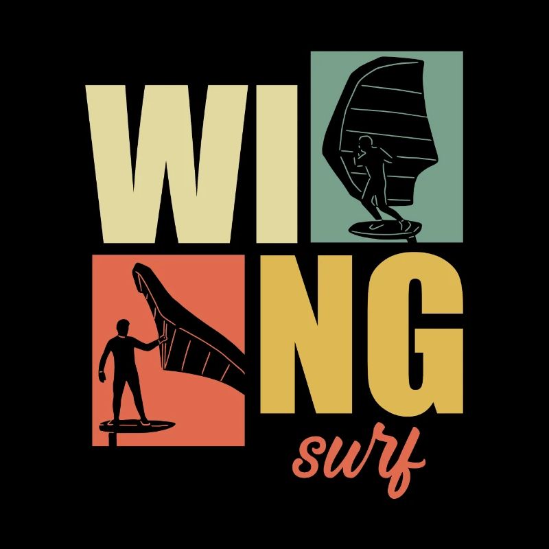Wing Surf Wingfoil Wingsurf Retro