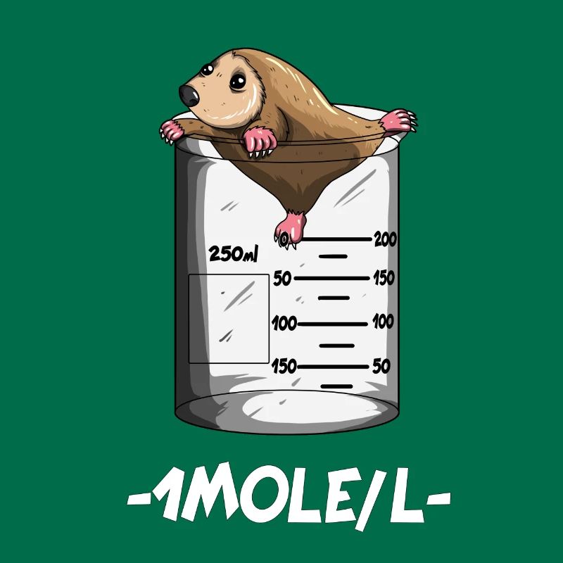 Professeur de chimie 1 Mole / L Mole Chimie Science