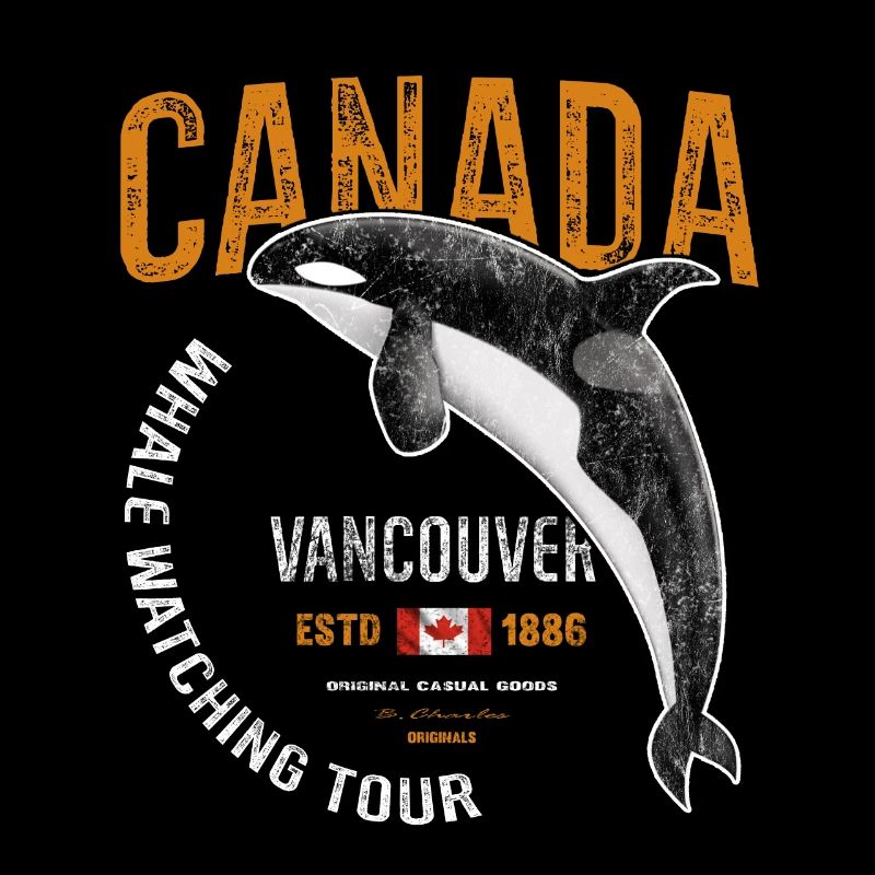 Canada Vancouver Whale Orca Gift