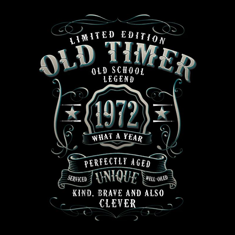 1972 geboren 50 Geburtstag Old Timer 1972