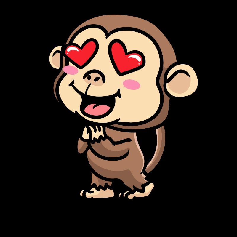 Émoticône de singe Emotion Monkey Lover