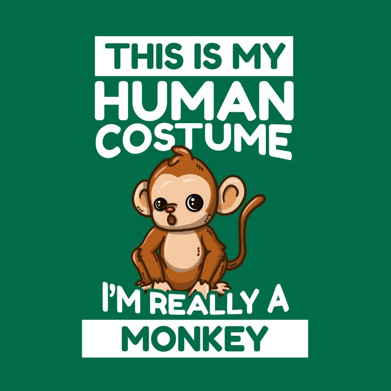 This Is My Human Costume I'm Really A Monkey
