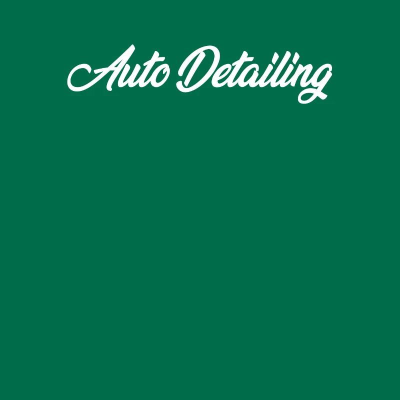 AUTO DETAILING CURSIVE TEXT NOVELTY HOBBY