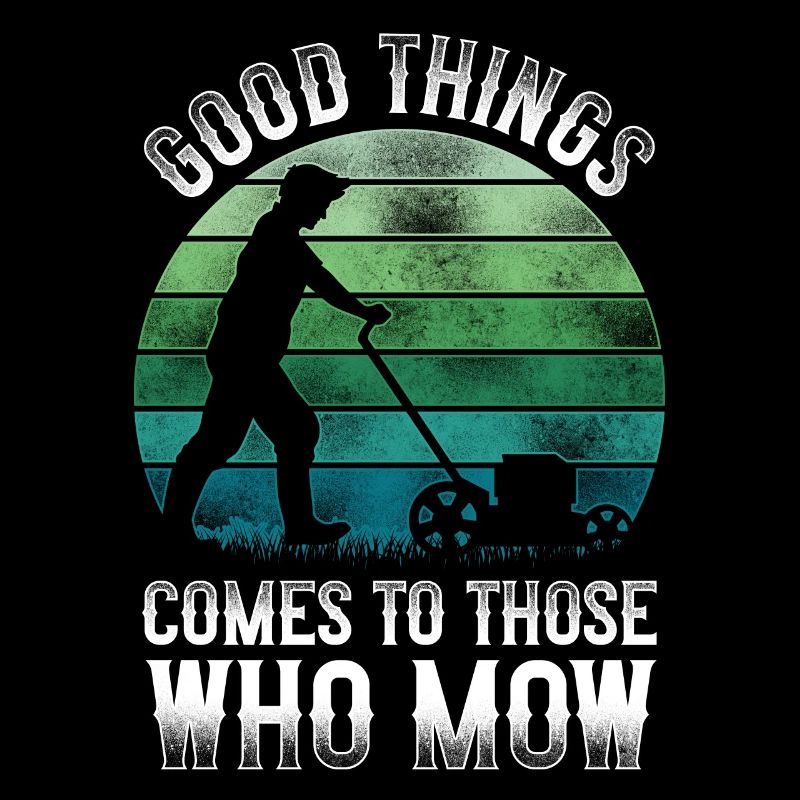 Lawn Mower Mowing Dad Father