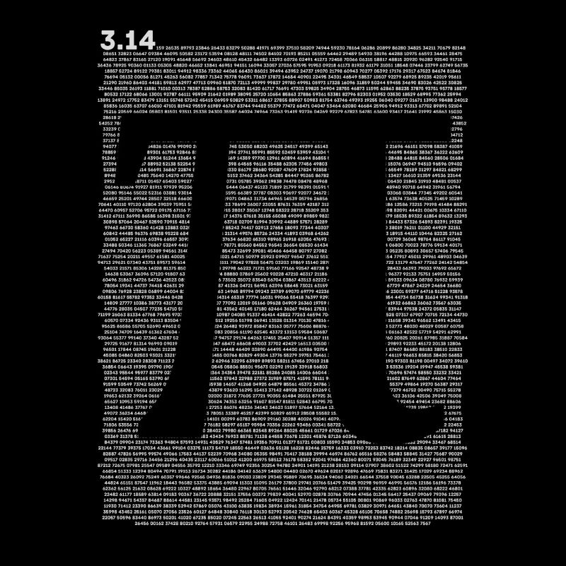 10000 Digits Pi Sign - Math Mathematics - 10k Fun