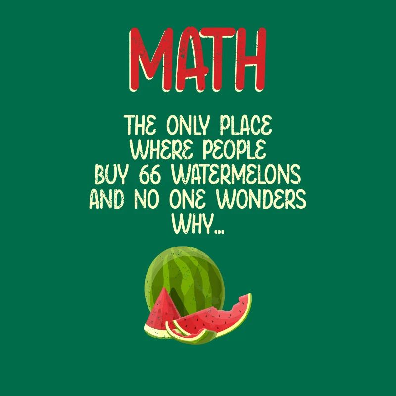 Math et pastèques Mathématiques Calcul Drôle